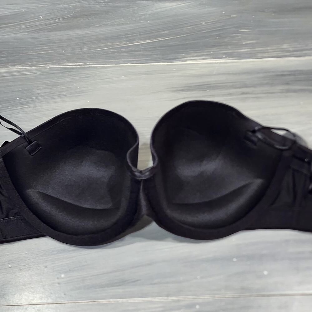 Maidenform‎ Strapless Bra 36C Shaping with Lift Underwire Bra 9417 Black - Picture 9 of 12